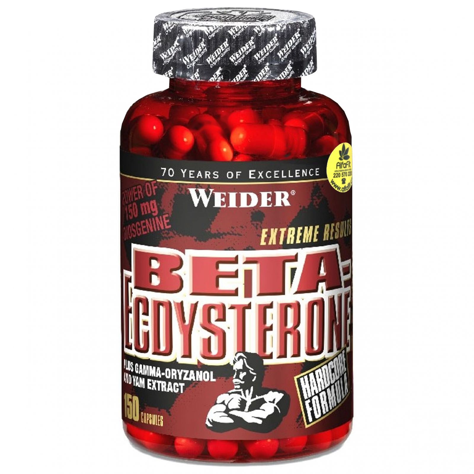 Weider Beta-Ecdysterone 150 Tablets | Muscle Growth | AlfaFit.cz