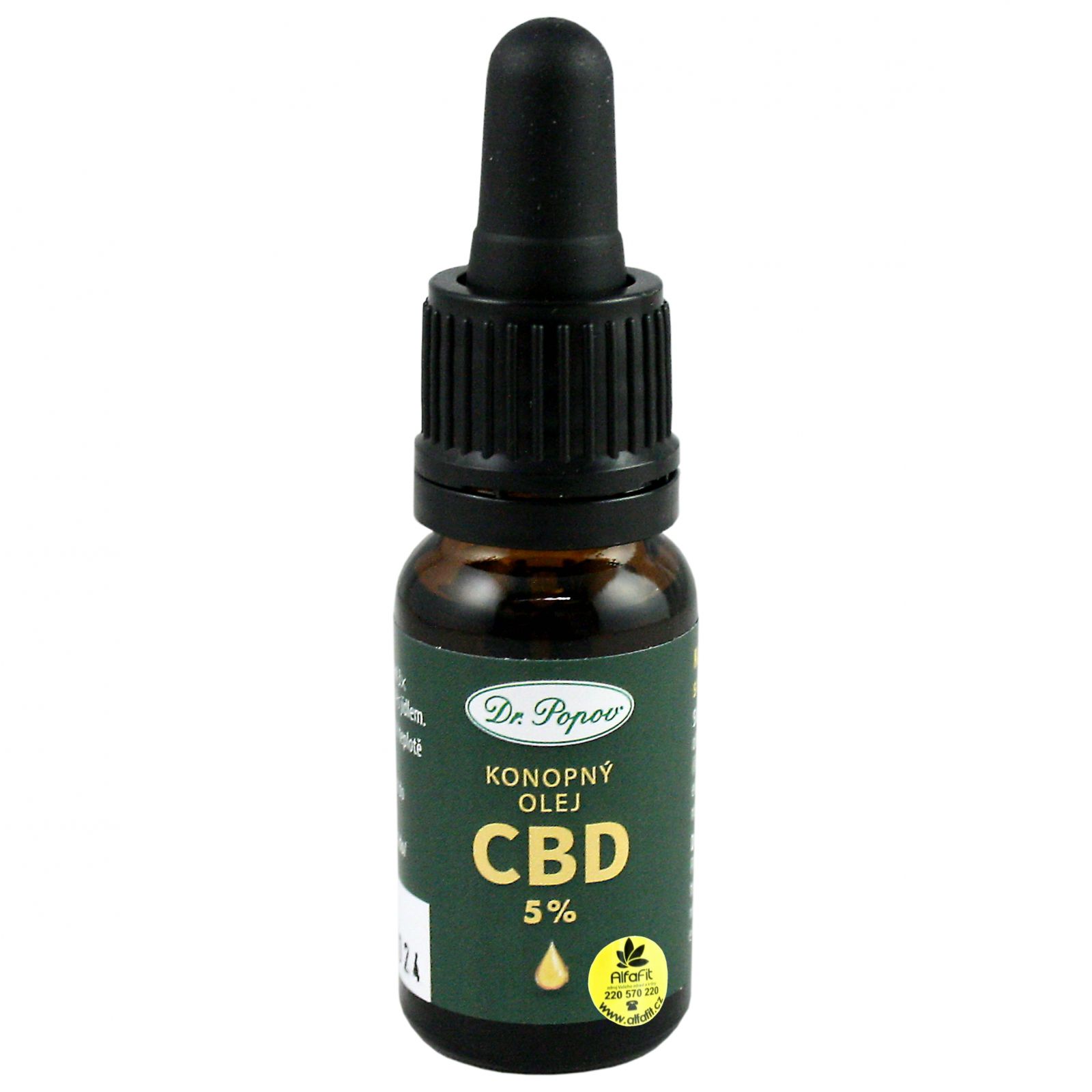 Dr. Popov CBD 5% Konopný olej 10 ml