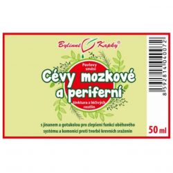 Bylinné kapky Cévy mozkové a periferní 50 ml - etikety