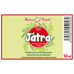 Bylinné kapky Játra 50 ml - etiketa