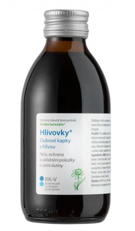 Dědek kořenář Dubové kapky s hlívou RK-V 200 ml