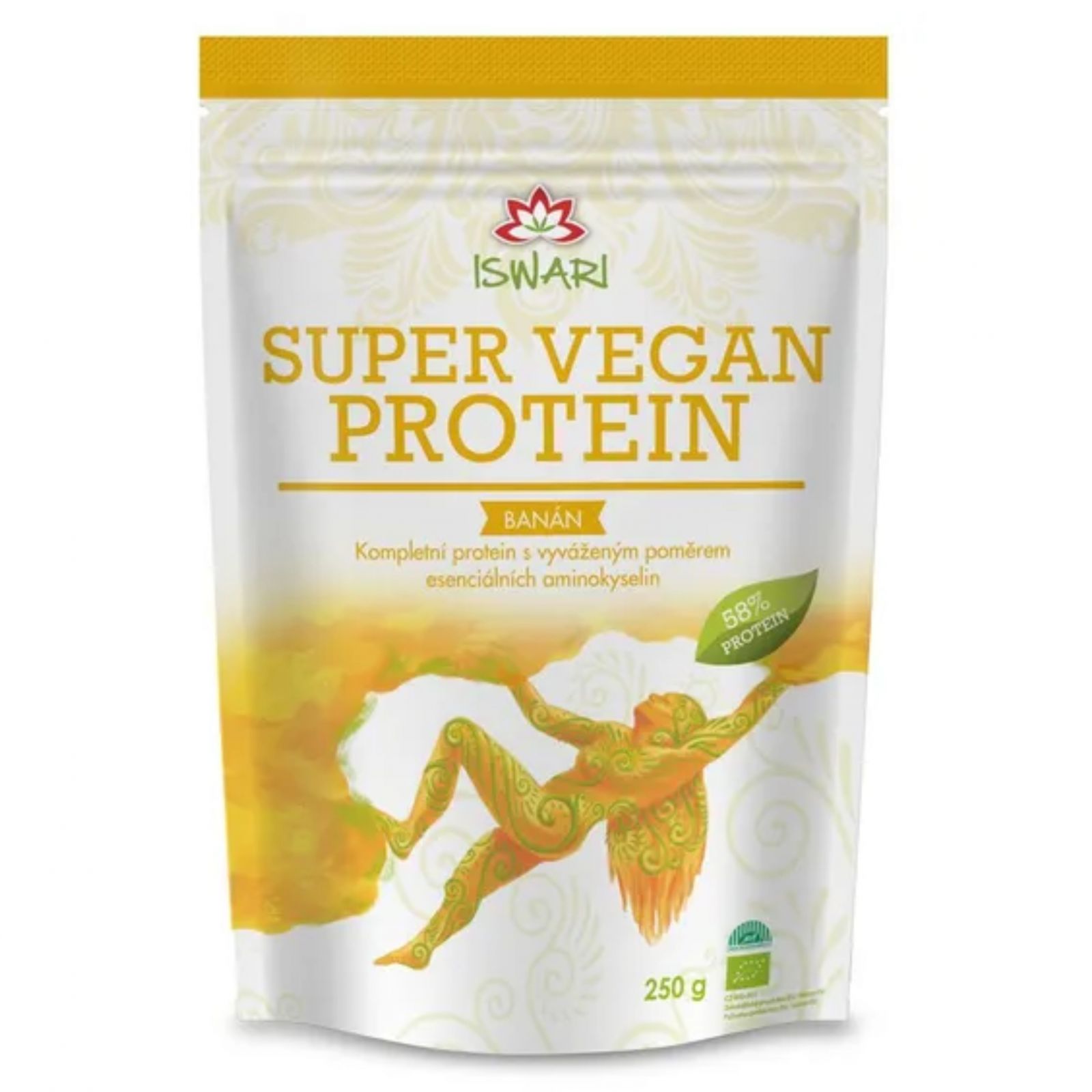 Iswari BIO Super Vegan Protein 58% banana 250 g