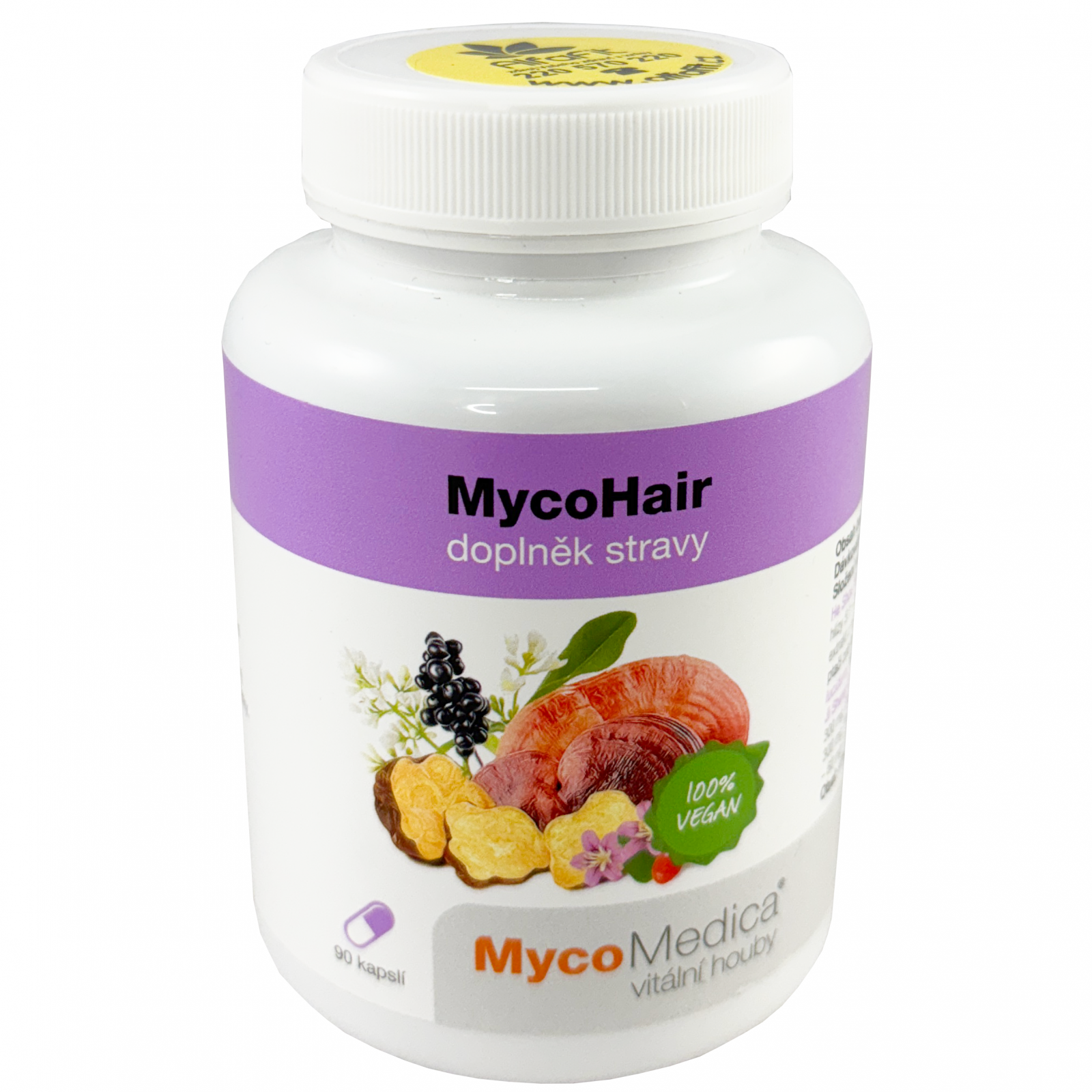 MycoMedica MycoHair (Reishi, Polyporus) 90 capsules