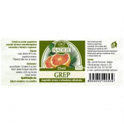 Naděje Grapefruit T11 - tinktura z bylin 25 ml - etiketa