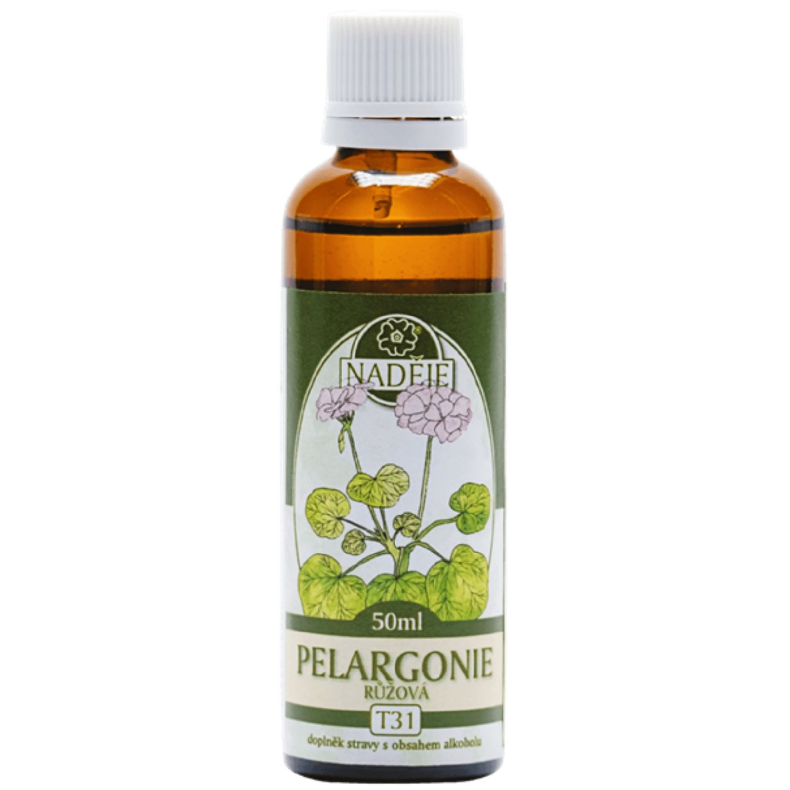 Naděje Pelargonie růžová T31 - tinktura z bylin 50 ml