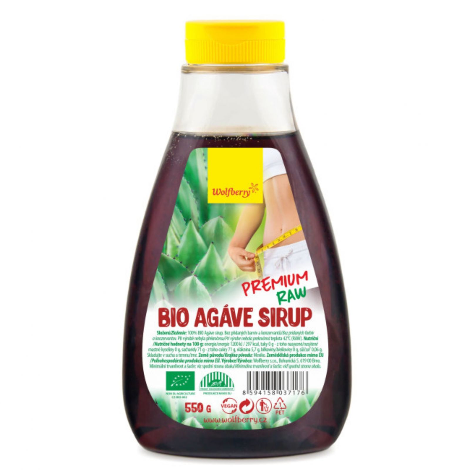 Wolfberry BIO Agáve sirup Premium RAW 400 ml