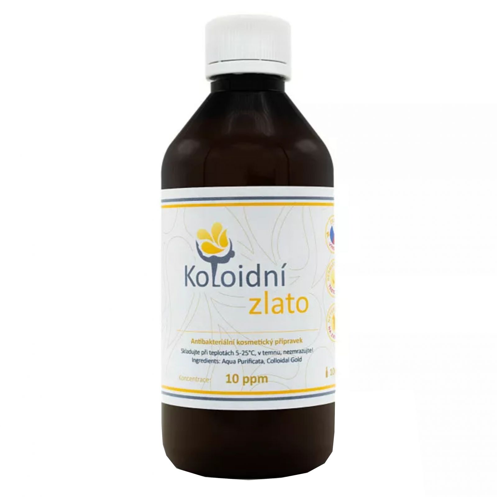 Koloidní stříbro Koloidní zlato 10 ppm 100 ml