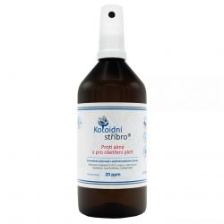 Colloidal silver spray 20 ppm - acne and skin treatment 200 ml