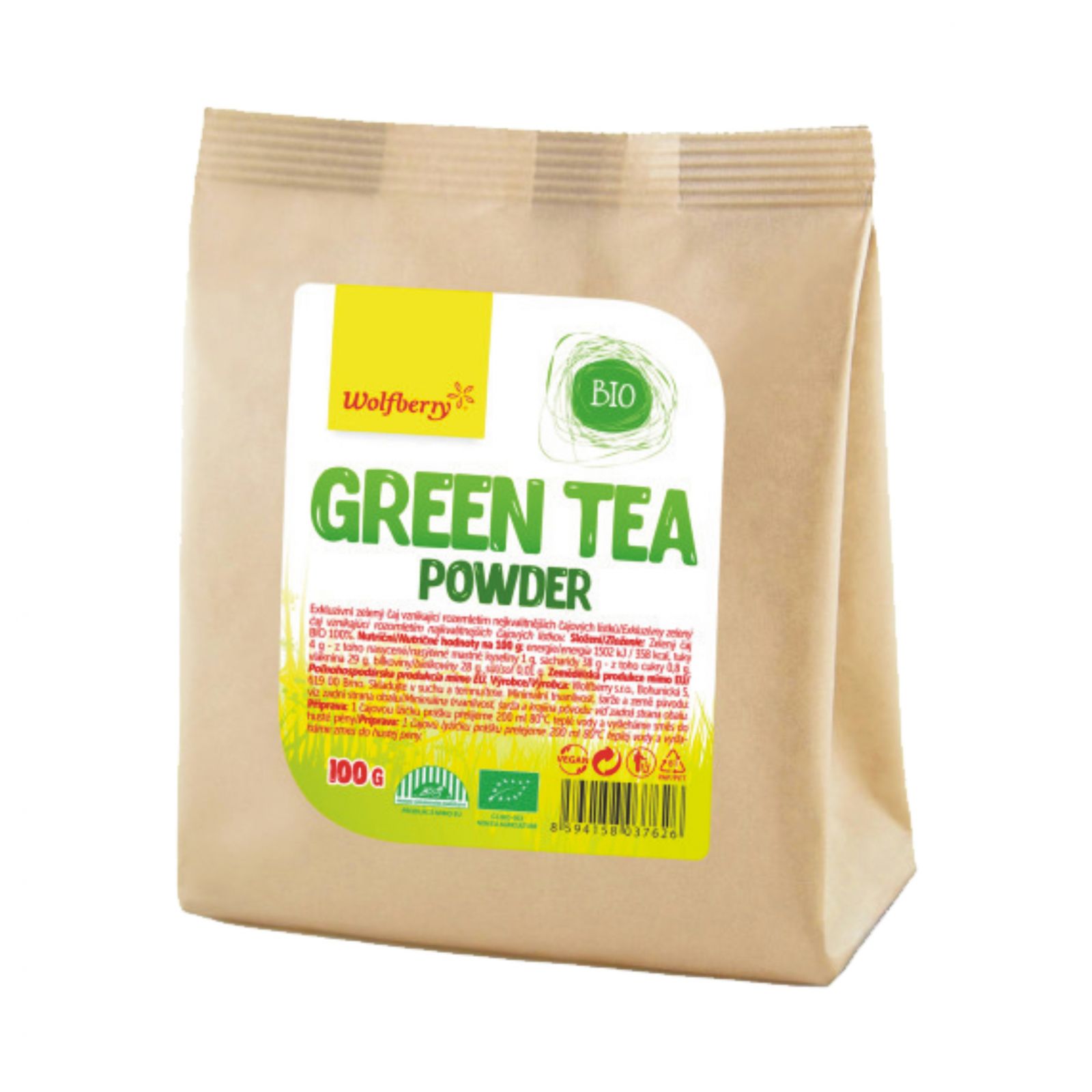 Wolfberry Green tea powder BIO 100 g